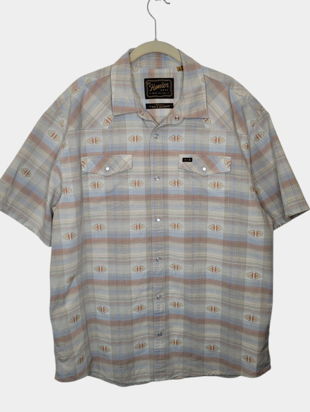 Howler Bros H-Bar-B Snapshirt XL Plaid/Geometric